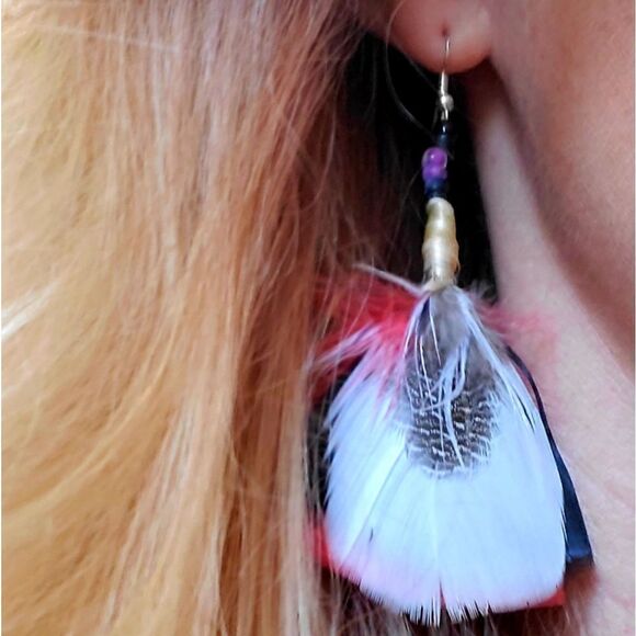 Artesian handmade earrings sterling silver hook - Picture 1 of 11
